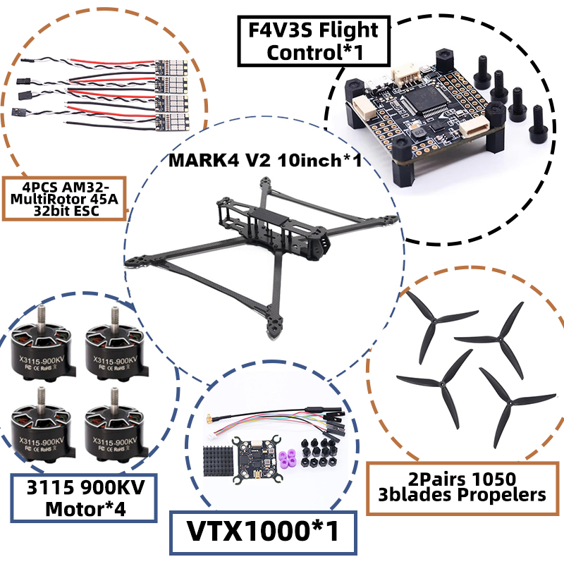 MARK4 V2 10-дюймовый дрон с по – обзор и цена Radiomaster Ranger 2.4Ghz Elrs Module